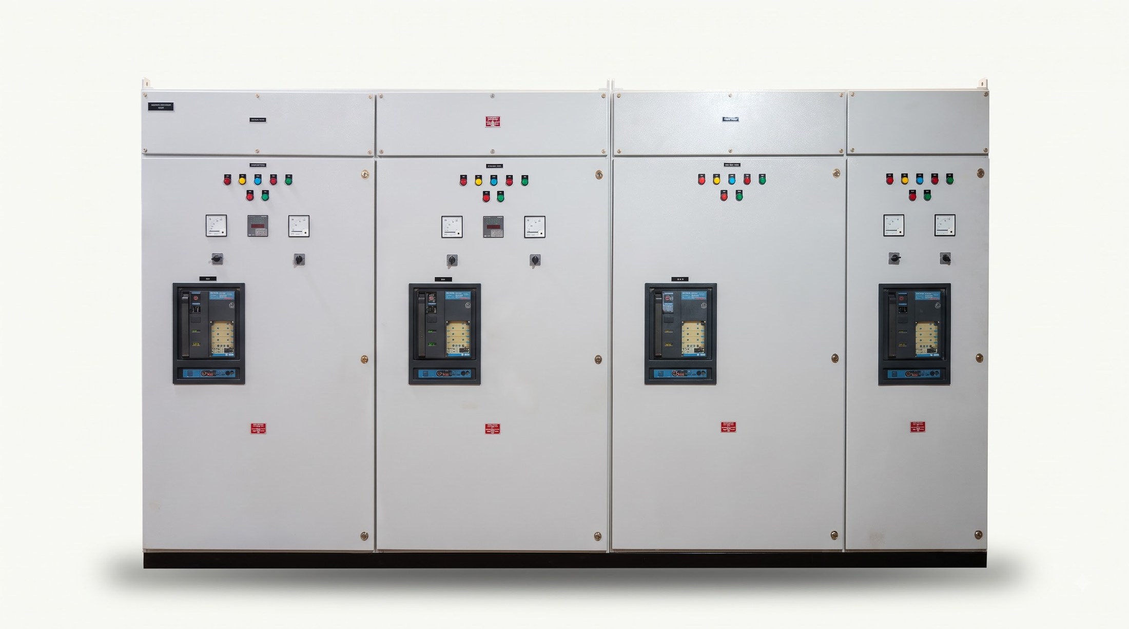 AM Electricals LT switchgear panel lineup on the Kolkata shopfloor